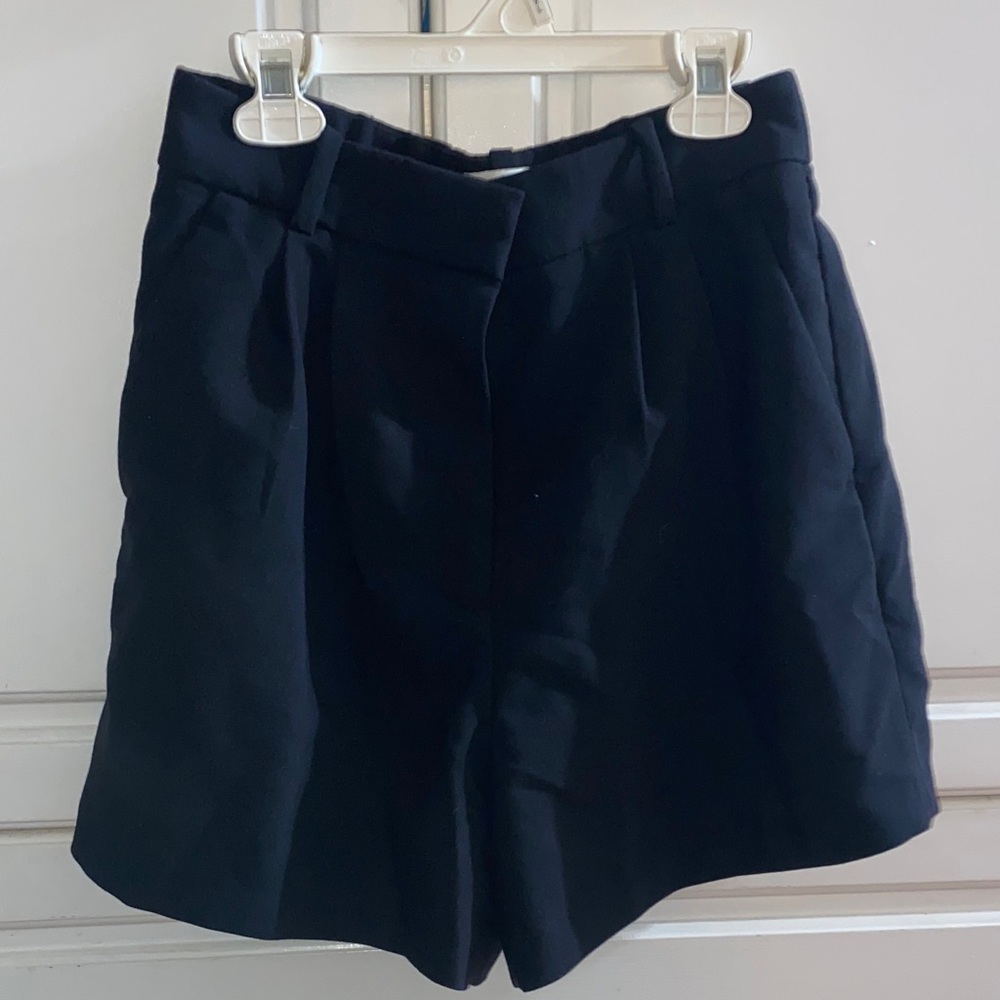 Abercrombie & Fitch High Waist Navy Shorts
